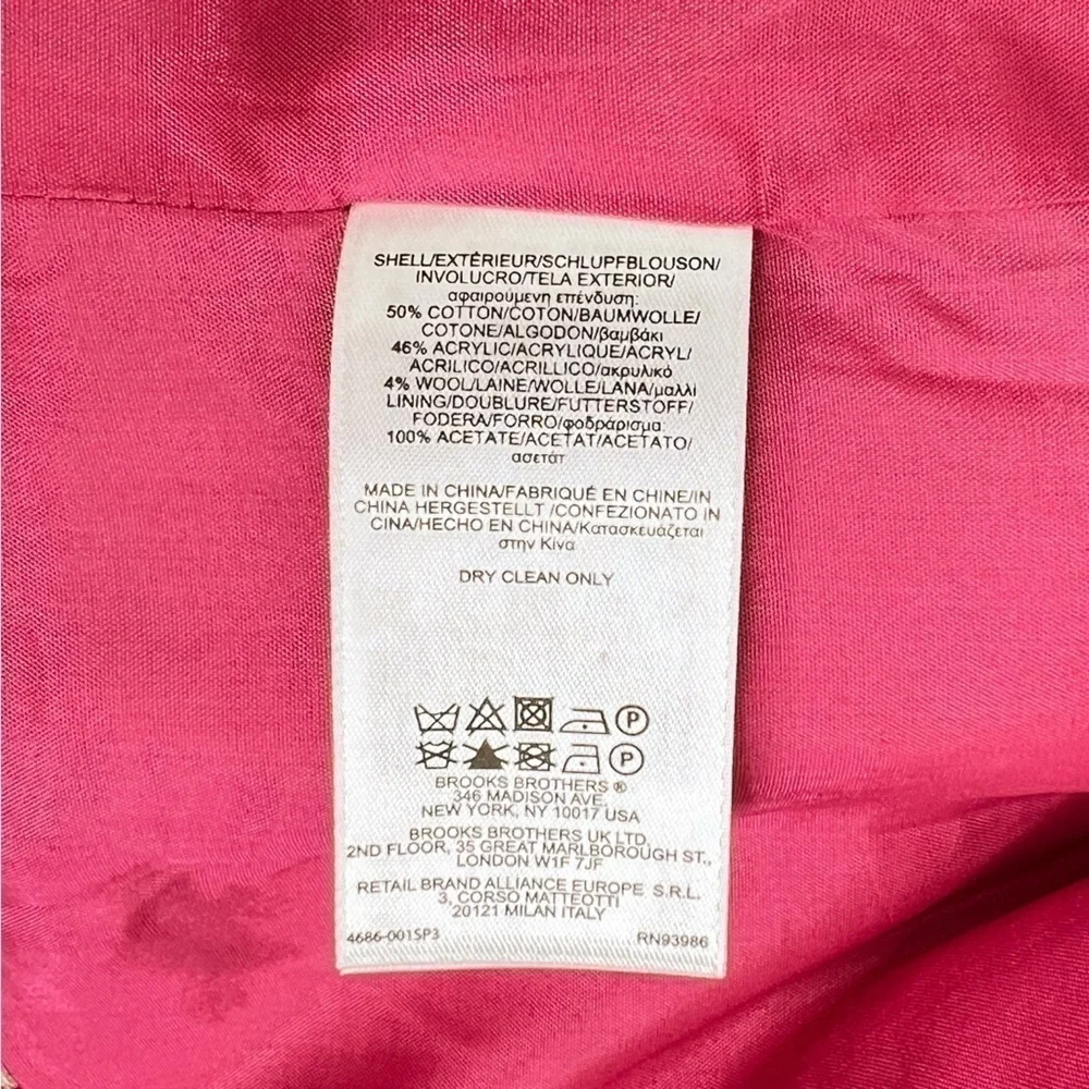 Brooks Bothers Girl’s Tweed Blazer Size 12 Pink Taupe Cream Barbie New NWT